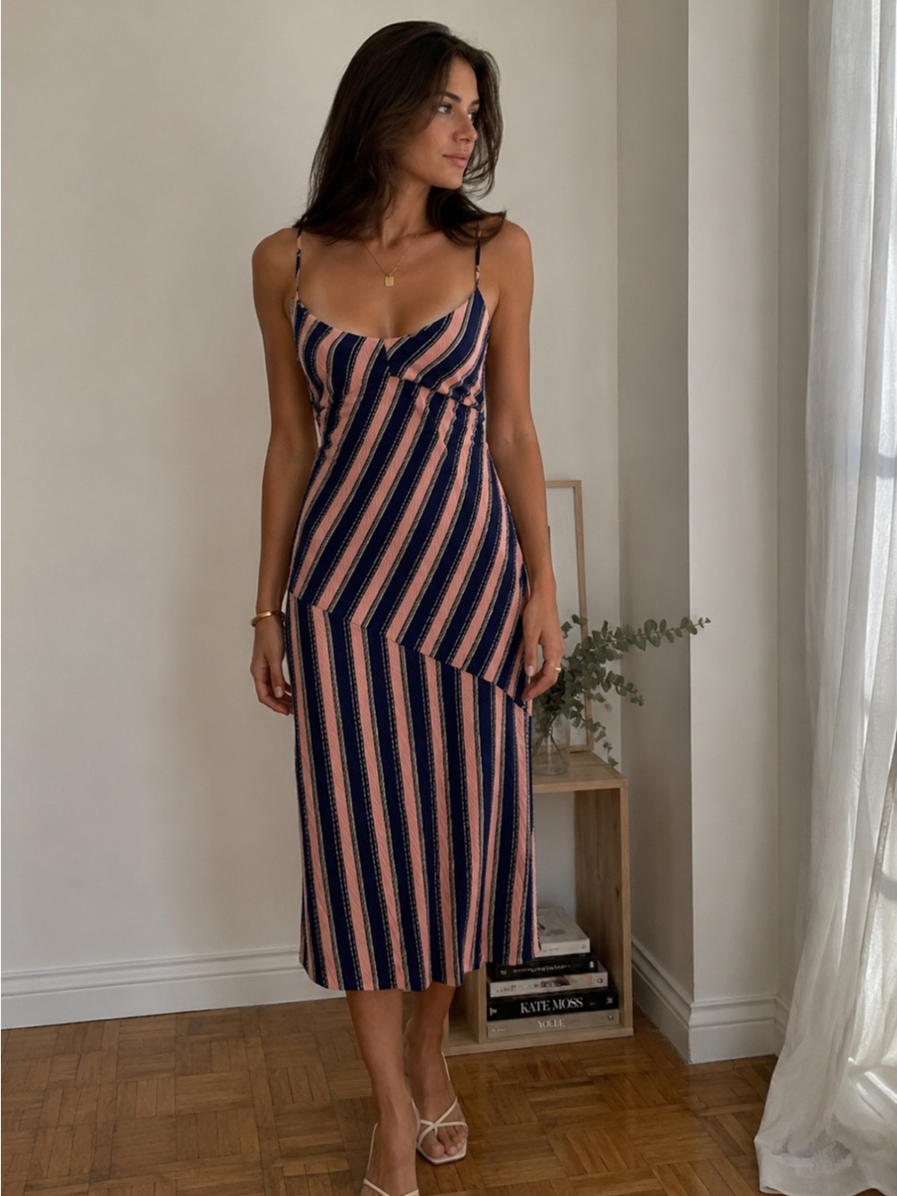 New Topshop Pink and Blue Dress Size S